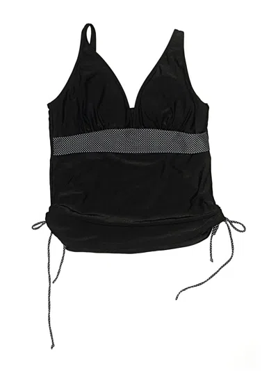 Pre-owned Velvet Swimsuit Top Black Swimwear