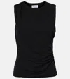 Velvet Tabbi Jersey Top In Black