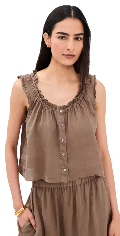 Velvet Tana Blouse Tree In Brown