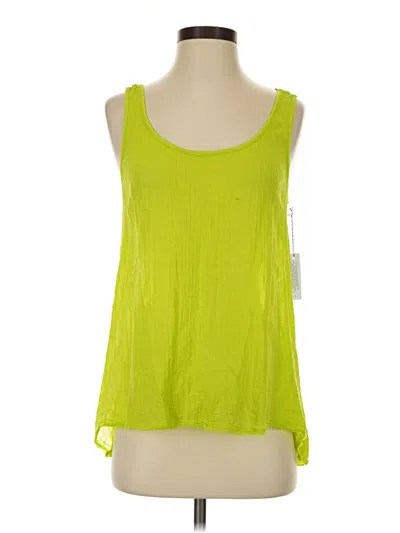 Pre-owned Velvet Tank Top Green Square Neckline Tops