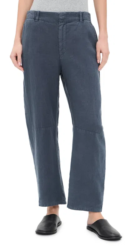Velvet Taylor Linen Pants Shadow In Gray