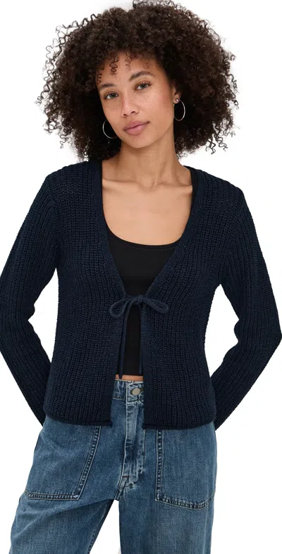 Velvet Thalia Cardigan Navy