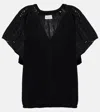 VELVET TISH EMBROIDERED COTTON TOP