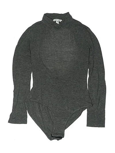 Pre-owned Velvet Torch Bodysuit In Gray