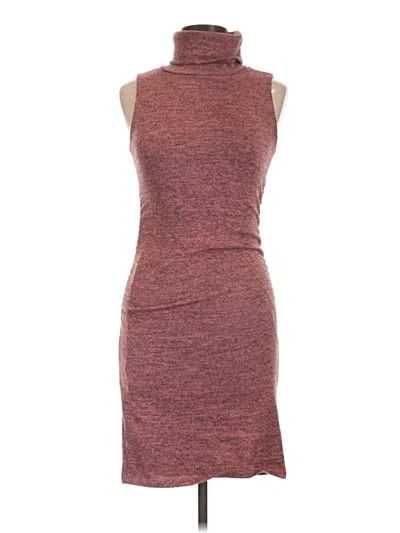 Pre-owned Velvet Torch Casual Dress In Burgundy