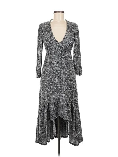 Pre-owned Velvet Torch Casual Dress In Gray