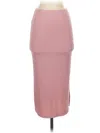 Velvet Torch Casual Skirt In Pink