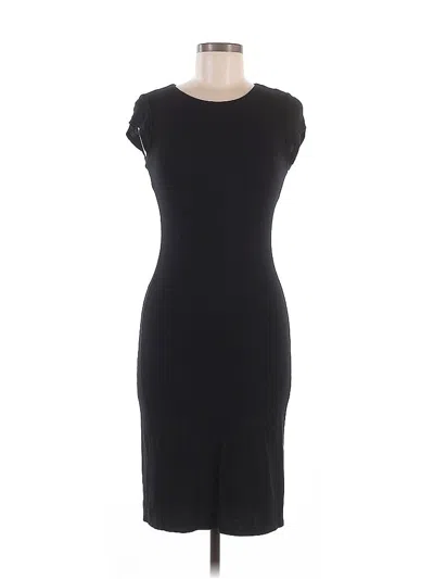 Pre-owned Velvet Torch Cocktail Dress In Black