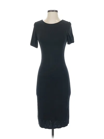 Pre-owned Velvet Torch Cocktail Dress In Black