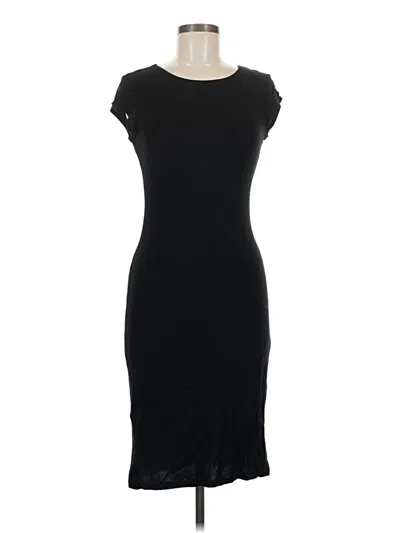 Pre-owned Velvet Torch Cocktail Dress In Black