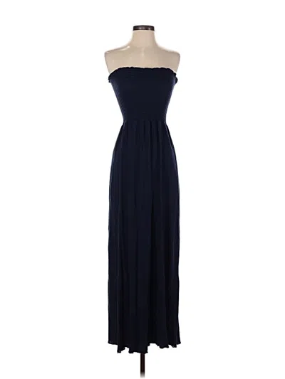Pre-owned Velvet Torch Cocktail Dress In Blue