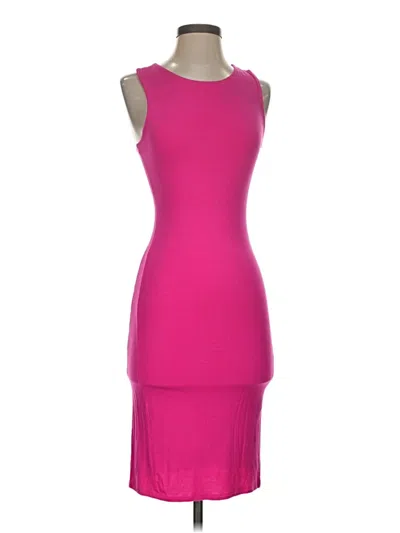 Pre-owned Velvet Torch Cocktail Dress In Pink