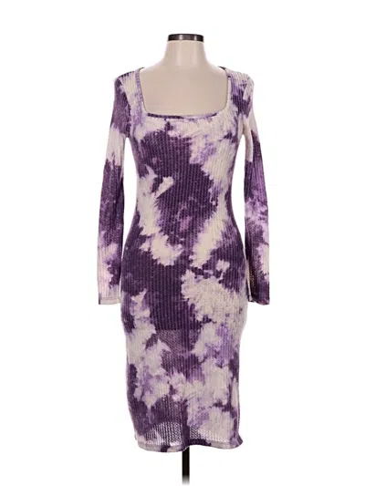Pre-owned Velvet Torch Cocktail Dress In Purple