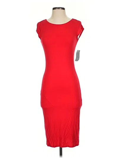 Pre-owned Velvet Torch Cocktail Dress In Red