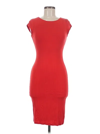 Pre-owned Velvet Torch Cocktail Dress In Red