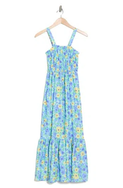 Velvet Torch Floral Maxi Sundress In Floral Print