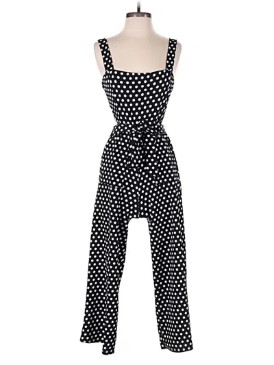 Pre-owned Velvet Torch Jumpsuit In Black