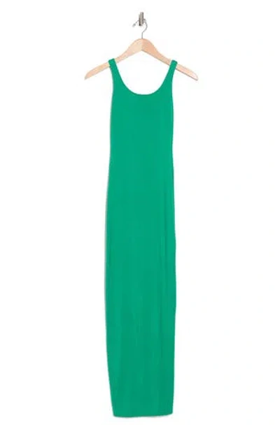 Velvet Torch Scoop Neck Maxi Dress In Green