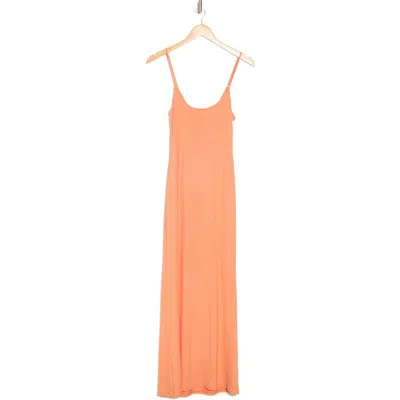 Velvet Torch Slip Dress In Papaya