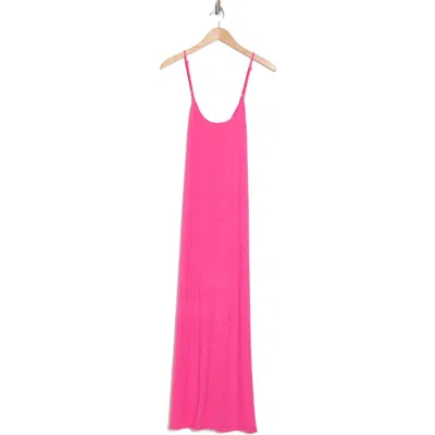 Velvet Torch Slip Dress In Pink