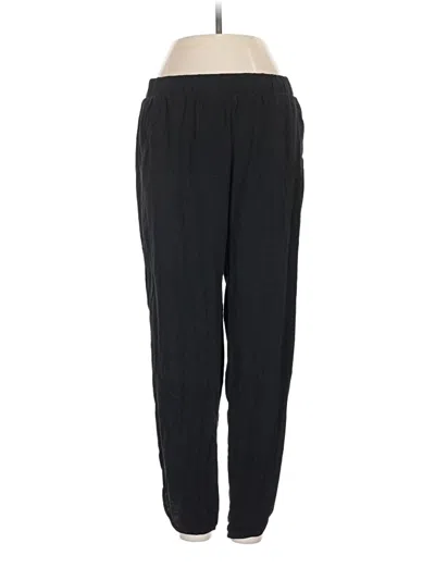 Pre-owned Velvet Track Pants In Black