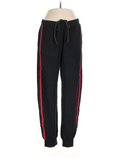Pre-owned Velvet Track Pants In Black