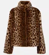 Velvet Valli Faux Fur Jacket Animal In Neutrals