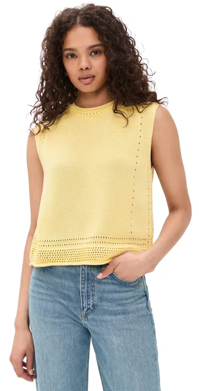 Velvet Vanny 07 Pullover Butter In Yellow