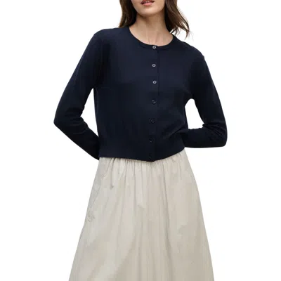 Velvet Violette Cardigan In Blue