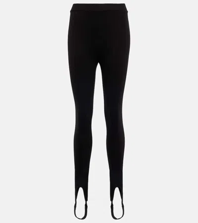 Velvet Vixen Ponte Stirrup Leggings In Black