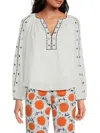 Velvet Tina Blouse White In White