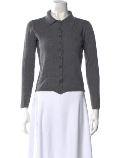 Pre-owned Ven Store Wool Crew Neck Sweater In Gray