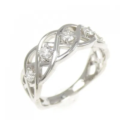 Pre-owned Vendome Aoyama Platinum Band Ring ()