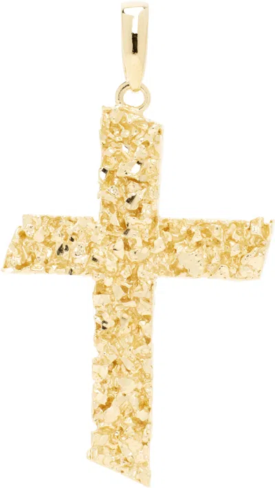 Veneda Carter Gold Vc053 Signature Flat Cross Pendant Necklace