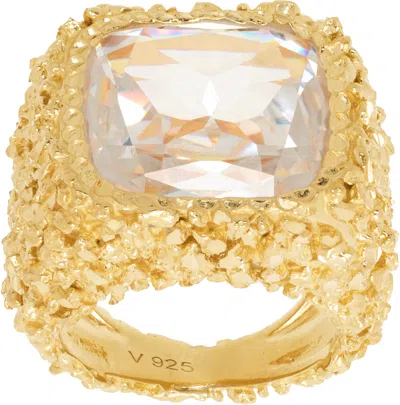 Veneda Carter Gold Vc078 Ring In Gold/clear