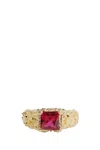 Veneda Carter Ruby Signet Ring In Gold