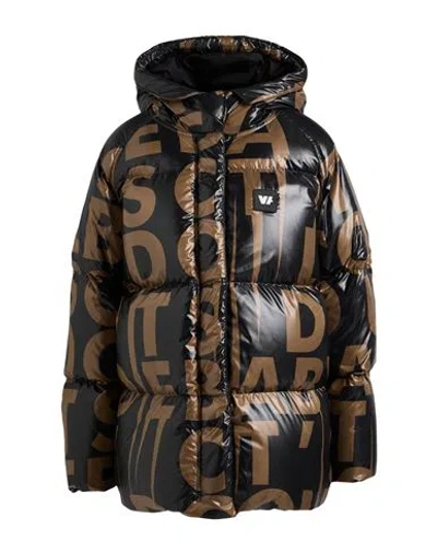 Venera Arapu Woman Puffer Camel Size S Polyester In Brown