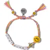 Venessa Arizaga Don't Worry Bee Happy Bracelet In Rainbow