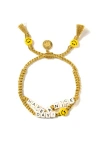 Venessa Arizaga Have A Nice Day Bracelet In Gold