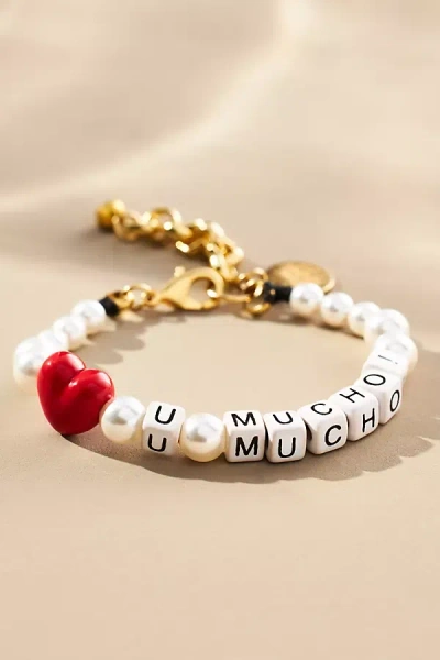 Venessa Arizaga Love You Mucho Bracelet In Gold