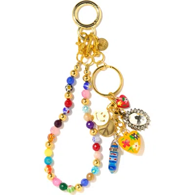 Venessa Arizaga Peace, Love, And Happiness Bag Leash In Multi