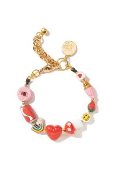 Venessa Arizaga Sweet Spot Bracelet In Red
