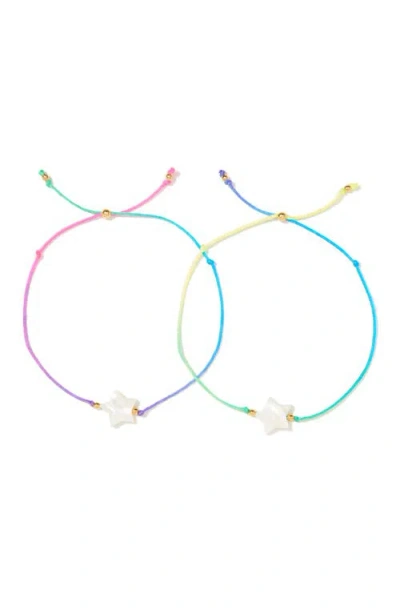 Venessa Arizaga Twin Stars Bracelet Set In Multi