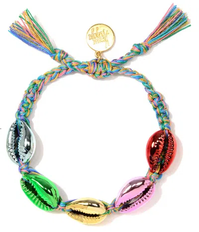 Venessa Arizaga Women's Adjustable Shell Bracelet In Rainbow Metallic In Multi