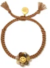Venessa Arizaga Women's Golden Daisy Bracelet In Brown Multi In Brown