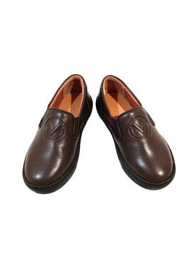 Venettini Kids' Girl's Slip-on Loafers In Brown In Black