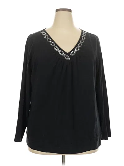 Pre-owned Venezia 3/4 Sleeve T-shirt In Black