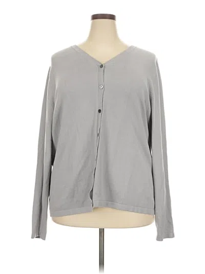 Pre-owned Venezia Cardigan Sweater In Gray