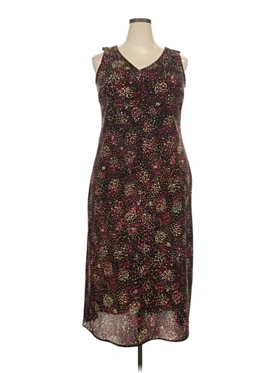 Pre-owned Venezia Casual Dress In Burgundy
