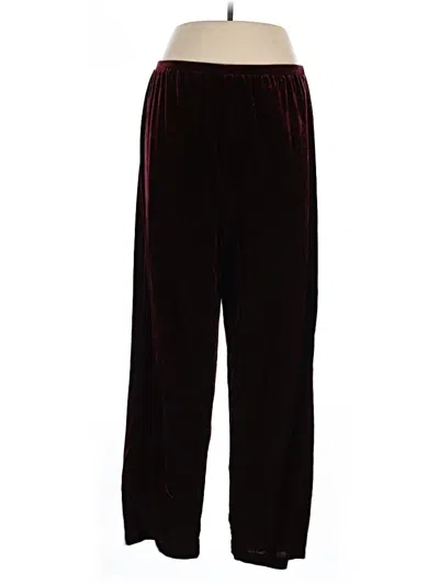 Pre-owned Venezia Casual Pants In Burgundy